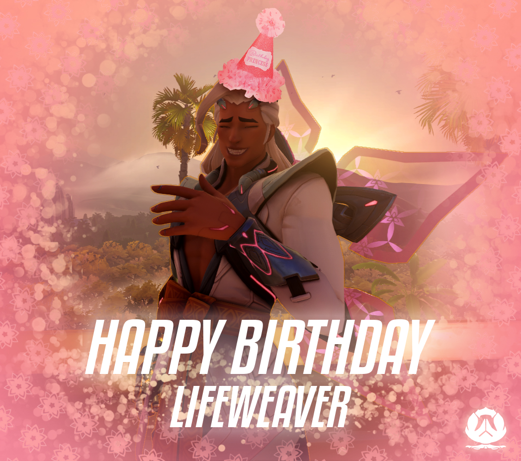 Happy Birthday to Lifeweaver, our favorite Biolight Engineer from #Overwatch2! 🪷🤍