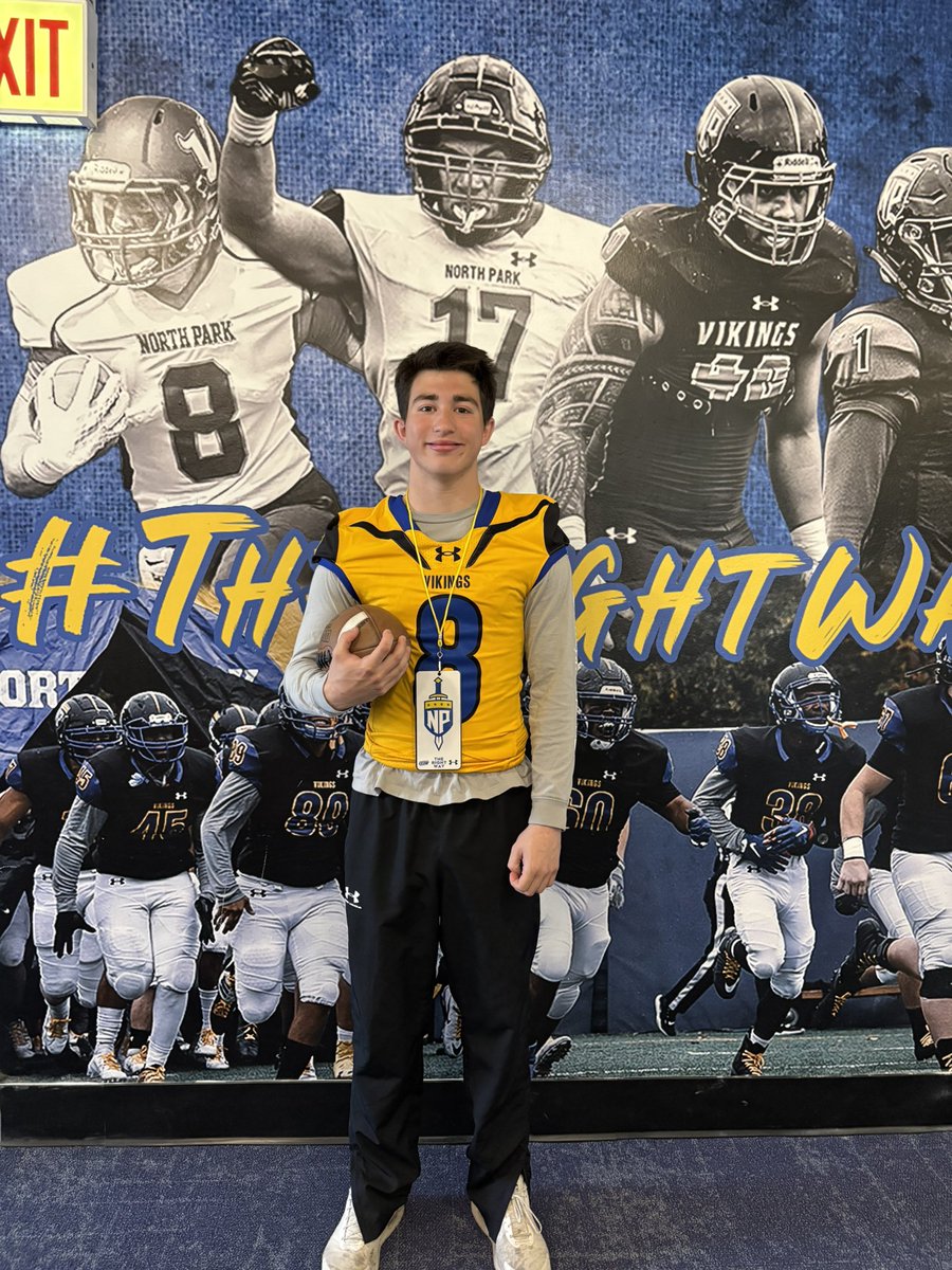 Had a great junior day visit at NPU. Really enjoyed watching the practice and meeting the staff. Hope to be back soon. Thank you <a href="/CoachRook/">Kyle Rooker</a> and <a href="/NPUFootball/">North Park Football</a>