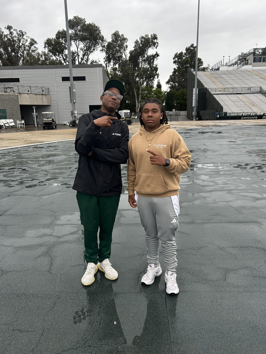 Had a great visit at sac state with <a href="/CJPollard1/">C.J. Pollard</a> <a href="/SacHornetsFB/">Sac State Football</a> #StingersUp
