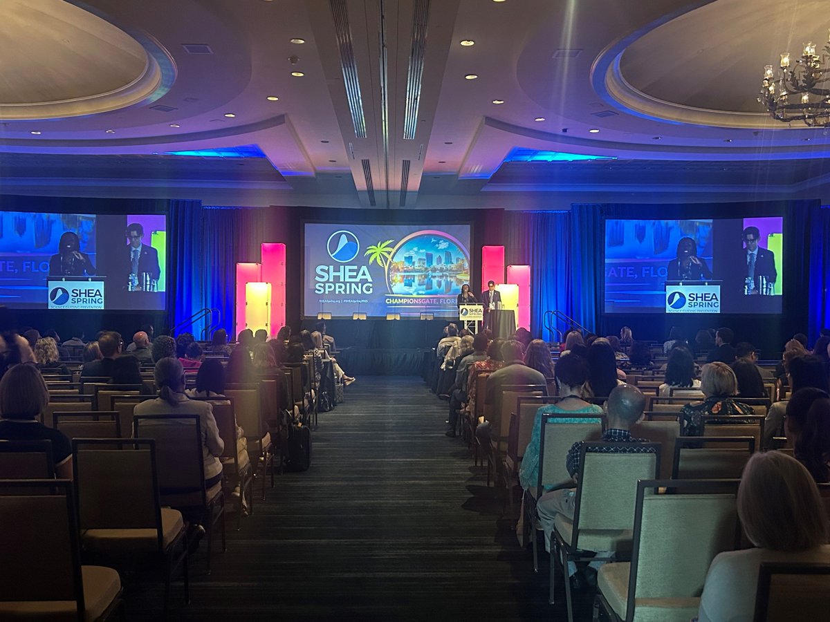 Kicking off #SHEASpring2025 with powerful ideas and inspiring conversations at the Opening Plenary! Excited for what’s ahead as we shape the future of infection prevention and healthcare epidemiology together.
