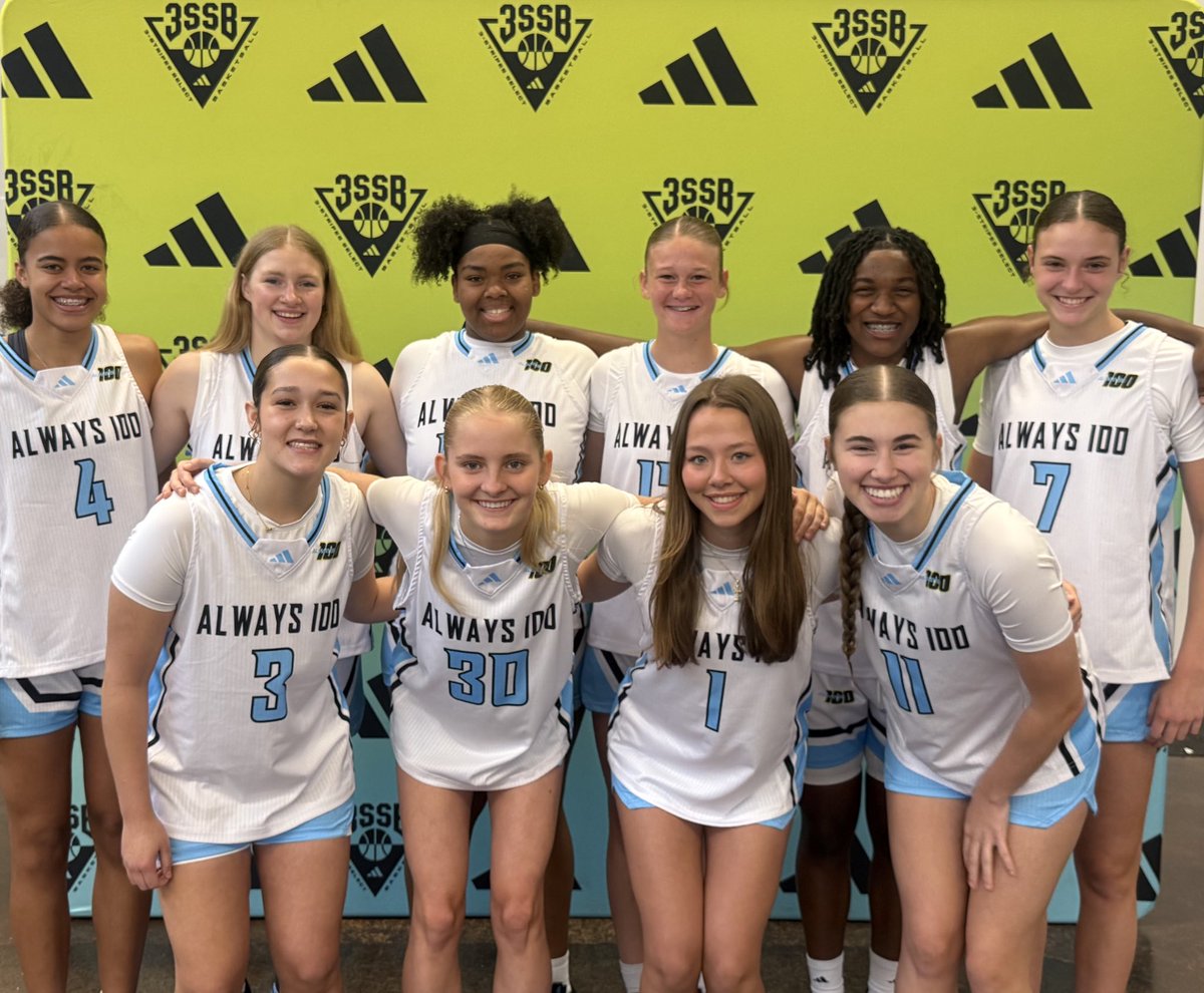 Always 100 2028 3SSB (@100_2028) on Twitter photo Always 100 Elite 2028 3SSB went 4-0 this weekend at the First Stop <a href="/3SSBGCircuit/">3Stripes Select Basketball Girls Circuit</a>.
The atmosphere was 🔥‼️ The will to win, grit, and genuine happiness for each other was thru the roof. We will continue to get better 💯 #LetsWork <a href="/vjhAlways100/">Always 100</a> Always 100 Elite 2028 3SSB went 4-0 this weekend at the First Stop <a href="/3SSBGCircuit/">3Stripes Select Basketball Girls Circuit</a>.
The atmosphere was 🔥‼️ The will to win, grit, and genuine happiness for each other was thru the roof. We will continue to get better 💯 #LetsWork <a href="/vjhAlways100/">Always 100</a>