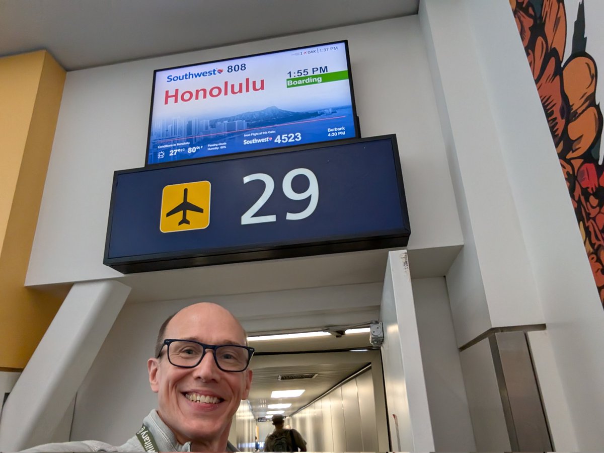 My favorite flight number! Looking forward to visiting our People in the Islands!