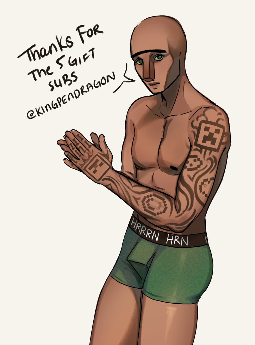 Thanks so much for hanging out!!

I was begged to draw a Calvin Klein Villager Model by those in my chat, and was gifted subs as payment to do so LOL

Enjoy 
#deerisart #minecraft