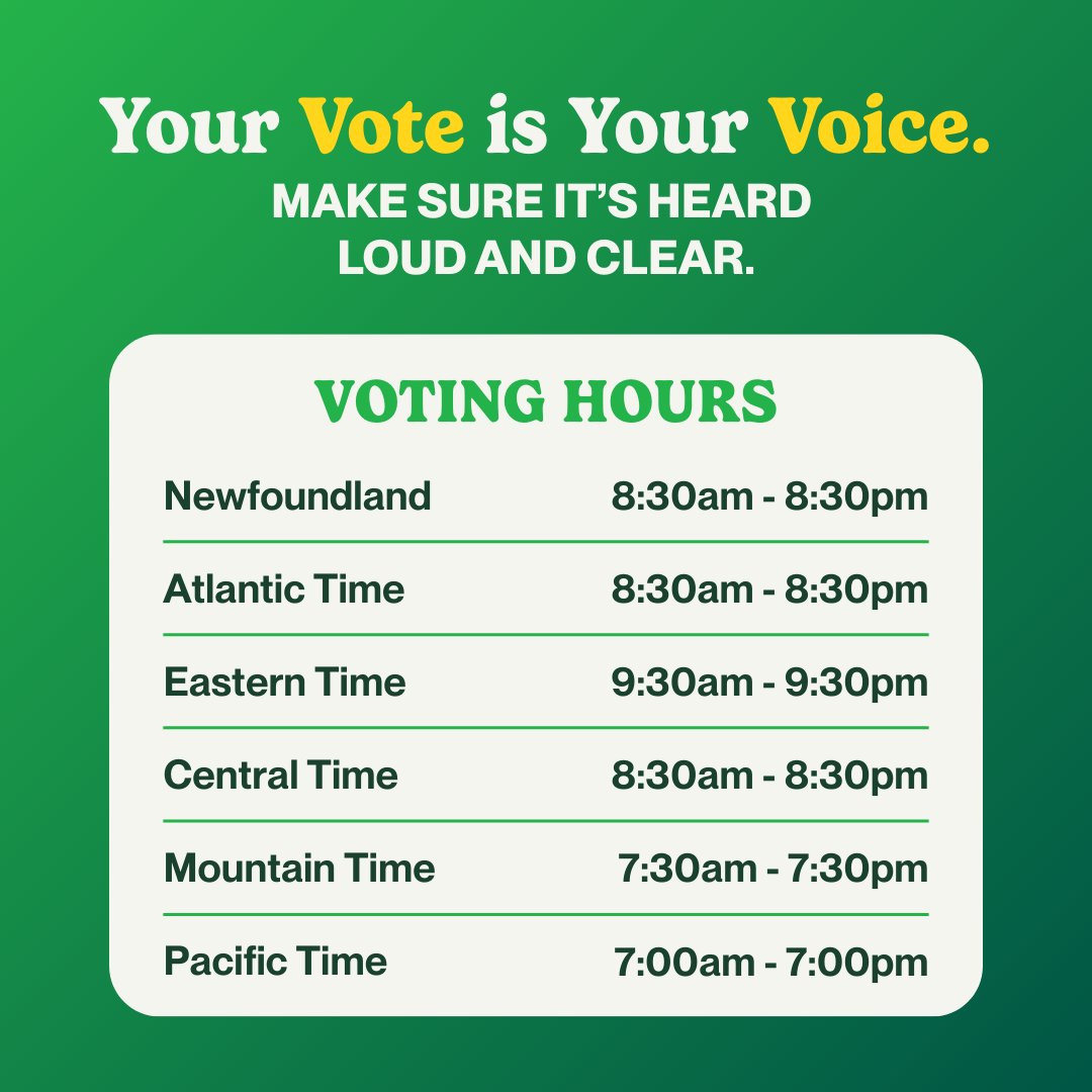 The power to change our country is in your hands, stand up for what matters. Real change starts when we vote for what we truly believe in. Vote Green tomorrow. 🟢