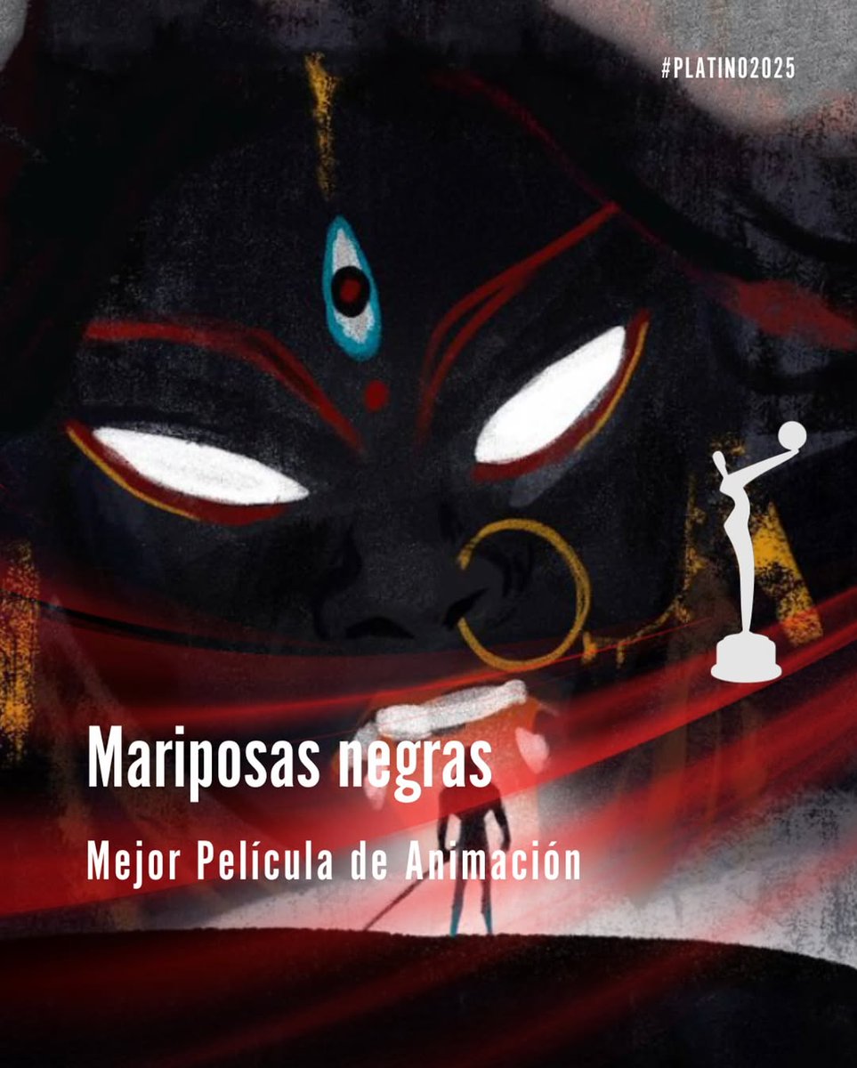 #MariposasNegras ganadora a la Mejor Película de Animación.

#PLATINO2025

#ikirufilms <a href="/PremiosPLATINO/">Premios PLATINO</a>