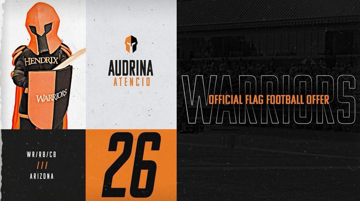Casteel Girl's Flag Football (@casteelladyflag) on Twitter photo Congratulations <a href="/AudrinaAtencio/">Audrina Wenze Atencio</a> on your offer to play for <a href="/HendrixWFF/">Hendrix Women’s Flag Football</a>. You got what it takes and we are proud of you! education is 🔑 <a href="/On3Recruits/">On3 Recruits</a> <a href="/ProspectOffer/">Top Prospects & Offers</a> <a href="/TopPreps/">College Coach / College Scout / College Recruiter</a> <a href="/GoMVB/">GoMVB Get Seen. Get Serious. Get to the Next Level</a>
<a href="/H2_Recruiting/">Hasani (H2) | Football Recruiting</a> <a href="/scoutSMART_/">scoutSMART®</a> <a href="/gridironarizona/">Gridiron Arizona</a> <a href="/LSscribe/">Logan Stanley</a> <a href="/CasteelAthletic/">Casteel Athletics</a> <a href="/CUSDAthletics/">CUSDAthletics</a> Congratulations <a href="/AudrinaAtencio/">Audrina Wenze Atencio</a> on your offer to play for <a href="/HendrixWFF/">Hendrix Women’s Flag Football</a>. You got what it takes and we are proud of you! education is 🔑 <a href="/On3Recruits/">On3 Recruits</a> <a href="/ProspectOffer/">Top Prospects & Offers</a> <a href="/TopPreps/">College Coach / College Scout / College Recruiter</a> <a href="/GoMVB/">GoMVB Get Seen. Get Serious. Get to the Next Level</a>
<a href="/H2_Recruiting/">Hasani (H2) | Football Recruiting</a> <a href="/scoutSMART_/">scoutSMART®</a> <a href="/gridironarizona/">Gridiron Arizona</a> <a href="/LSscribe/">Logan Stanley</a> <a href="/CasteelAthletic/">Casteel Athletics</a> <a href="/CUSDAthletics/">CUSDAthletics</a>
