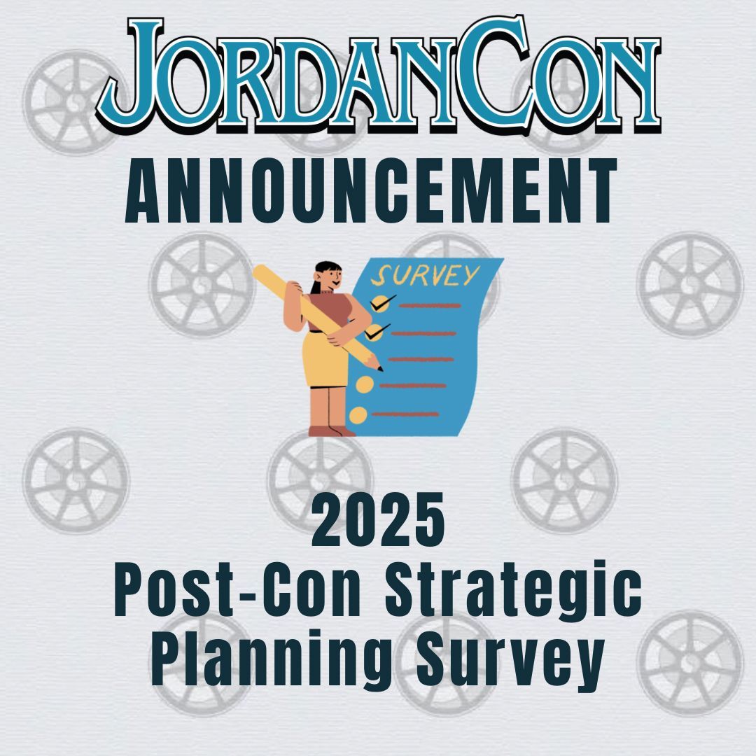 Want to help make #JordanCon2026 even better than this year?? Then fill out this year’s Strategic Planning Survey! It helps us make decisions about where JordanCon is going in the long run and we NEED your thoughts and feedback to help keep improving!

forms.gle/2g9aFrAJo2bHZJ…