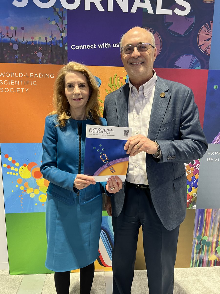 Cross-journal collection authors Tona Glimer and Michael Kastan at Publications Booth 2615. Don’t miss their featured article: brnw.ch/21wSfUf #AACR25 <a href="/AACR/">AACR</a>