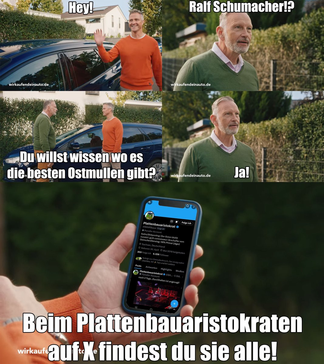 Deshalb, lasst <a href="/BAMFBasar/">Plattenbauaristokrat</a> unbedingt ein Abo da, der postet nicht nur am #OstmullenDienstag Premiumcontent.