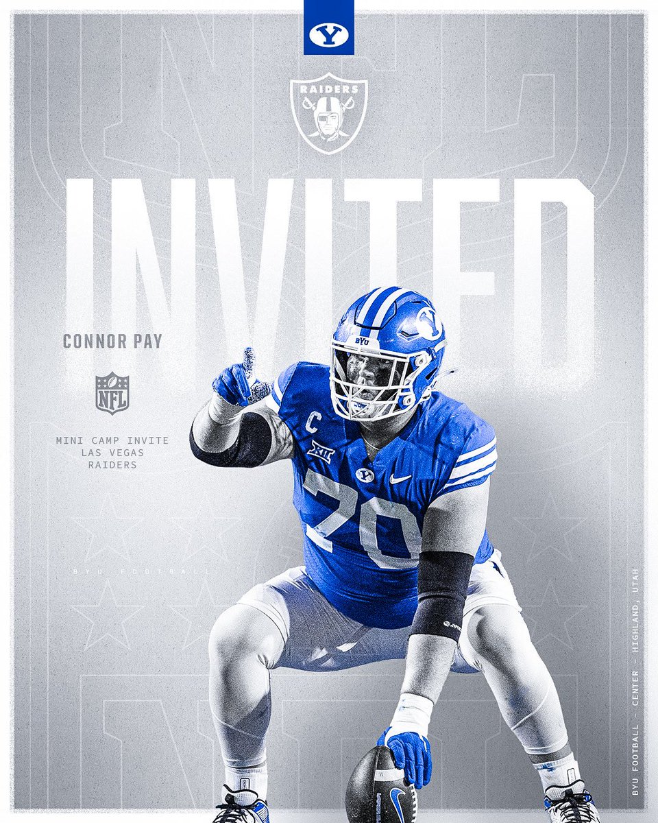 Congrats Connor!! 

<a href="/cpay70/">Connor Pay</a> ➡️ <a href="/Raiders/">Las Vegas Raiders</a>