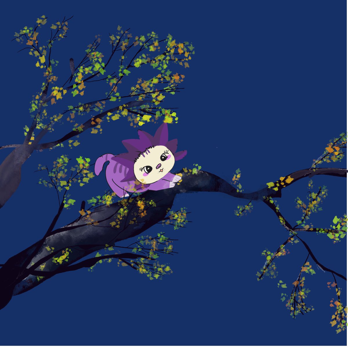 Happy weekend! <a href="/monad_xyz/">Monad</a>  <a href="/mikeinweb/">MIKEWEB</a> Today, while feeding squirrels in the park, I captured this photo and was inspired to paint this.