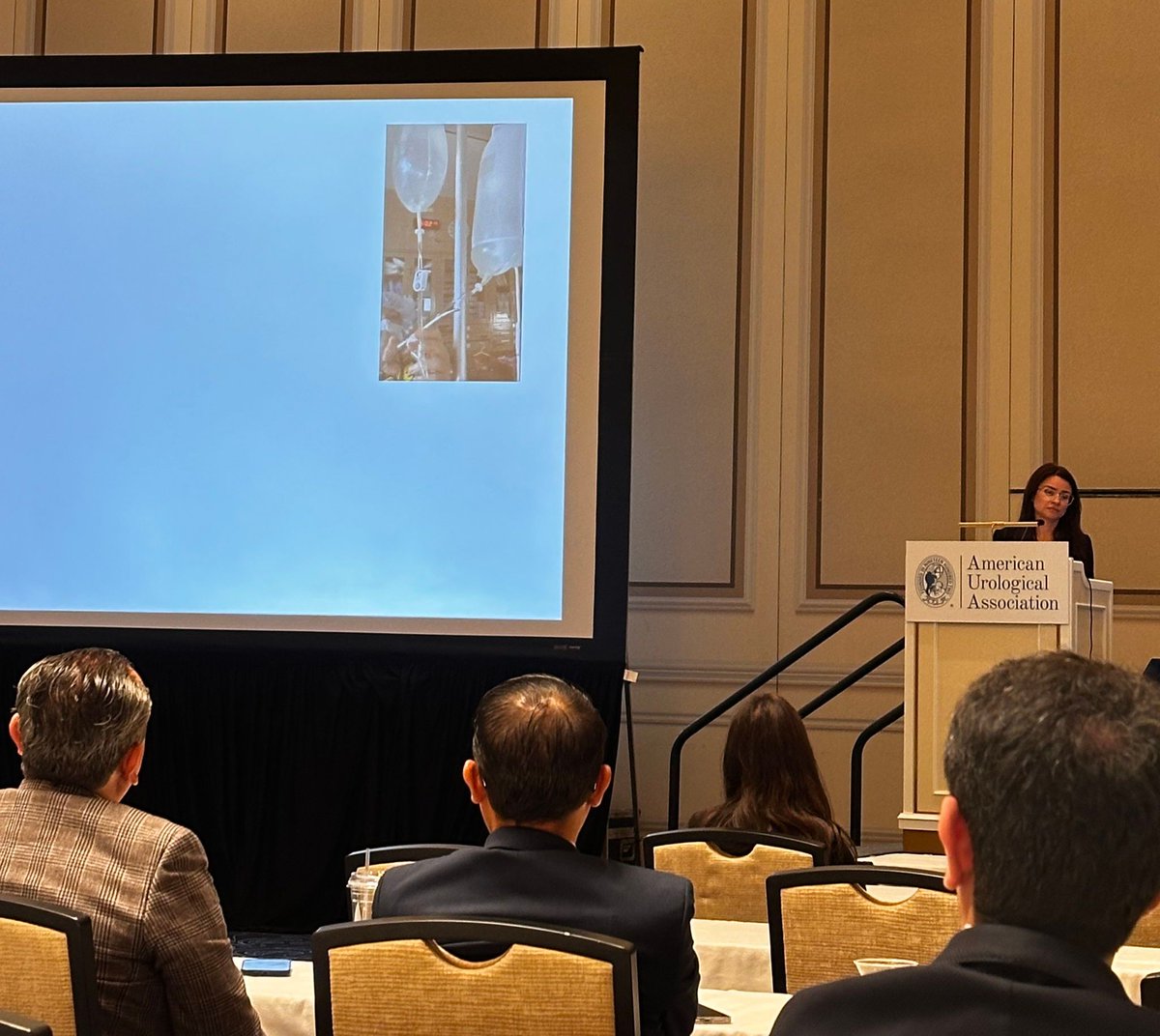 Attending "Approaches to Enable Stent Omission Following Ureterscopy" by Golena Fernandez Moncaleano at #AUA25 <a href="/AmerUrological/">Amer. Urol. Assn.</a> Stents = patient discomfort, high costs and healthcare utilization, and extra procedures. The SOUL trial (PCORI-funded) is identifying when stents can be