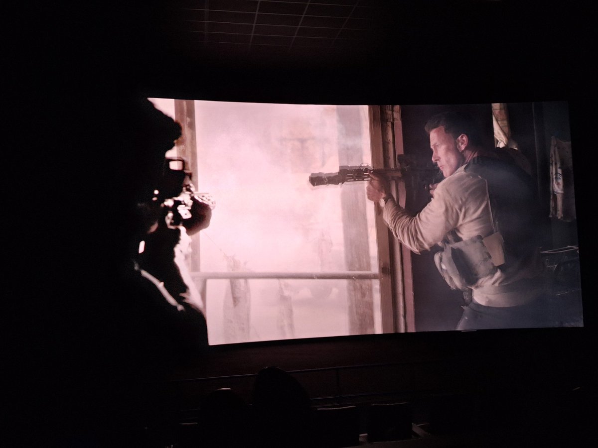Cheavor's tweet photo. "The Accountant 2" is MUST SEE! It's very hard for a sequel to be better than the original, but this was. It was amazing! Action packed, Suspenseful, emotional moments, ton of back story about Christian Wolff & his helpers. #atAMC #AMCEmpire #TimesSquare #TheAccountant2 #MustSee https://t.co/rWfCiwjDrx