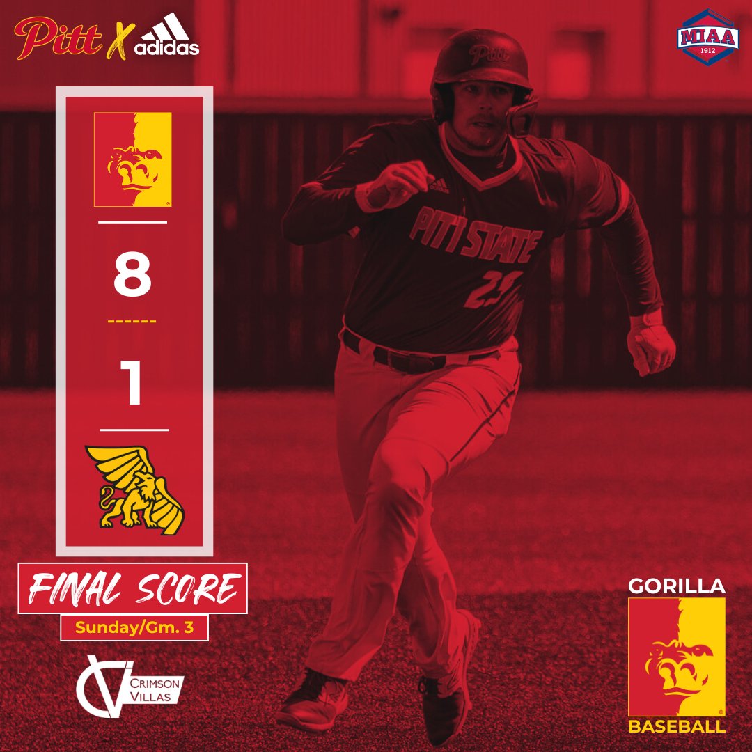 IT'S A SWEEP.

Pitt State Baseball takes the series finale from Missouri Western 8-1 to sweep the three-game series 🦍⚾

The Gorillas are 36-9 overall this season.
