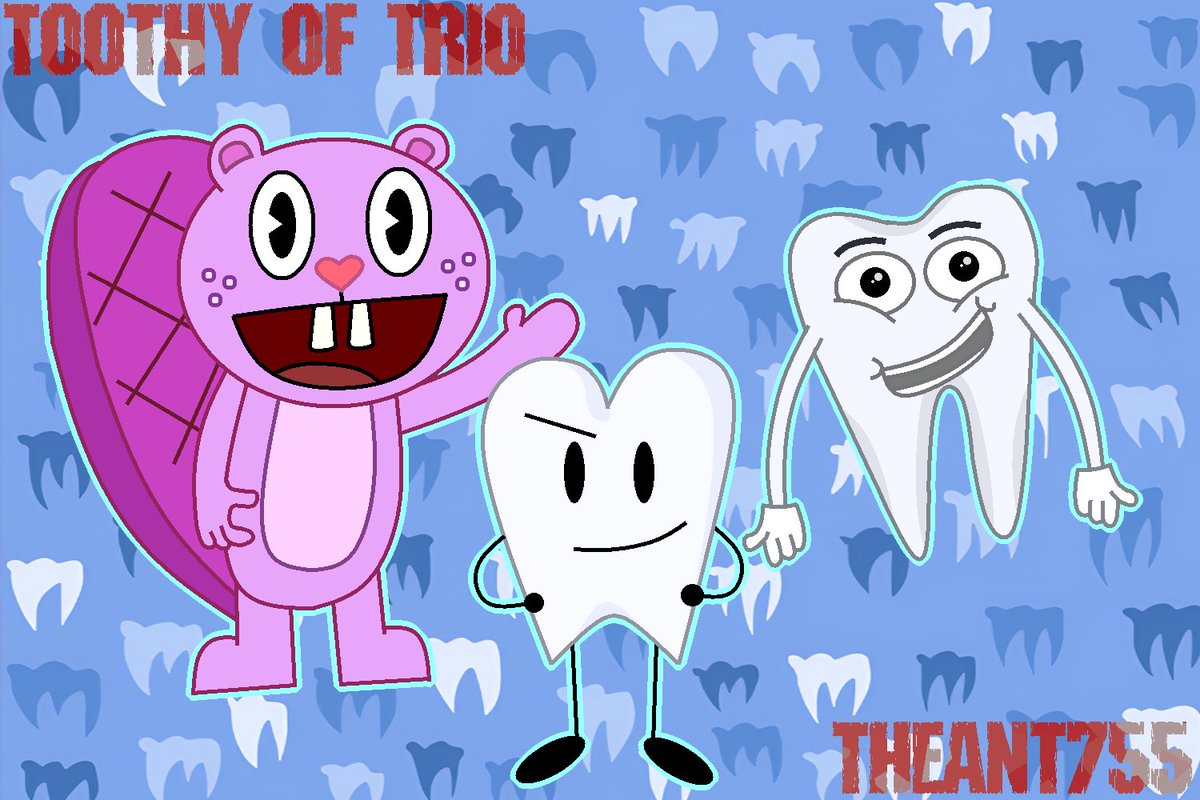 TheAnt755's tweet image. Toothy Of Trio

Since my Marshmallow crossover did so well, I thought I would do another one with Toothy!

Toothy from Happy Tree Friends
Toothy from Object Overload
Professer Toothy by FilmCow

#HappyTreeFriends #ObjectOverload #FilmCow #Toothy #HTF #HTFFanart #osctwt #OSC