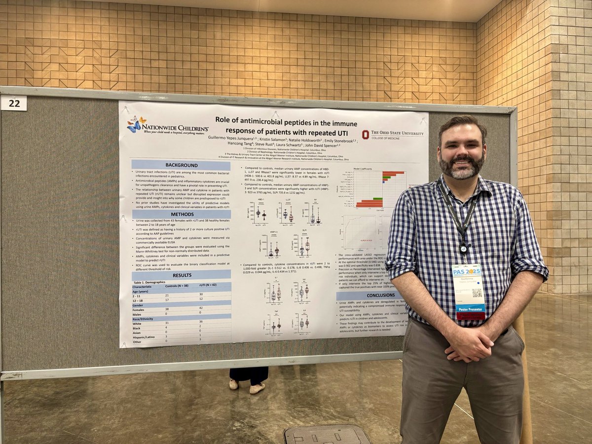 John David Spencer (@kidneytweets) on Twitter photo Dr Yepes! Presenting his project on urinary immune profiles in kids with recurrent UTI <a href="/PASMeeting/">Pediatric Academic Societies</a> 🌺 Dr Yepes! Presenting his project on urinary immune profiles in kids with recurrent UTI <a href="/PASMeeting/">Pediatric Academic Societies</a> 🌺