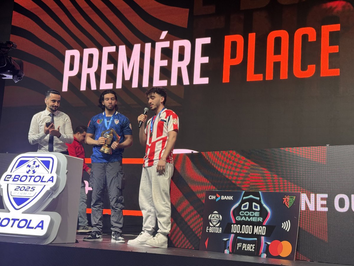 Naoufal trombati (@naoufal_tro) on Twitter photo Bravo au MAT pour le titre de champion de eBOTOLA 2025 !! Hard luck <a href="/xcharifx/">AG Charif youssef</a> très beau tournoi avec la fibre d’Orange ! Jusqu’à 1G ! Sans LAG ! Avec #esca #meilleurefibre <a href="/OrangeMaroc/">Orange Maroc</a> Bravo au MAT pour le titre de champion de eBOTOLA 2025 !! Hard luck <a href="/xcharifx/">AG Charif youssef</a> très beau tournoi avec la fibre d’Orange ! Jusqu’à 1G ! Sans LAG ! Avec #esca #meilleurefibre <a href="/OrangeMaroc/">Orange Maroc</a>