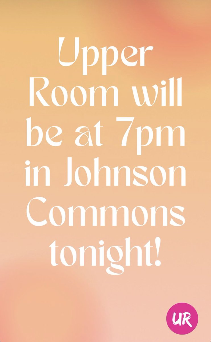 Final <a href="/WaynesburgU/">Waynesburg University</a> Upper Room tonight at 7 PM at Johnson Commons! All are welcome for student-led worship and testimony to end the year! #GROW