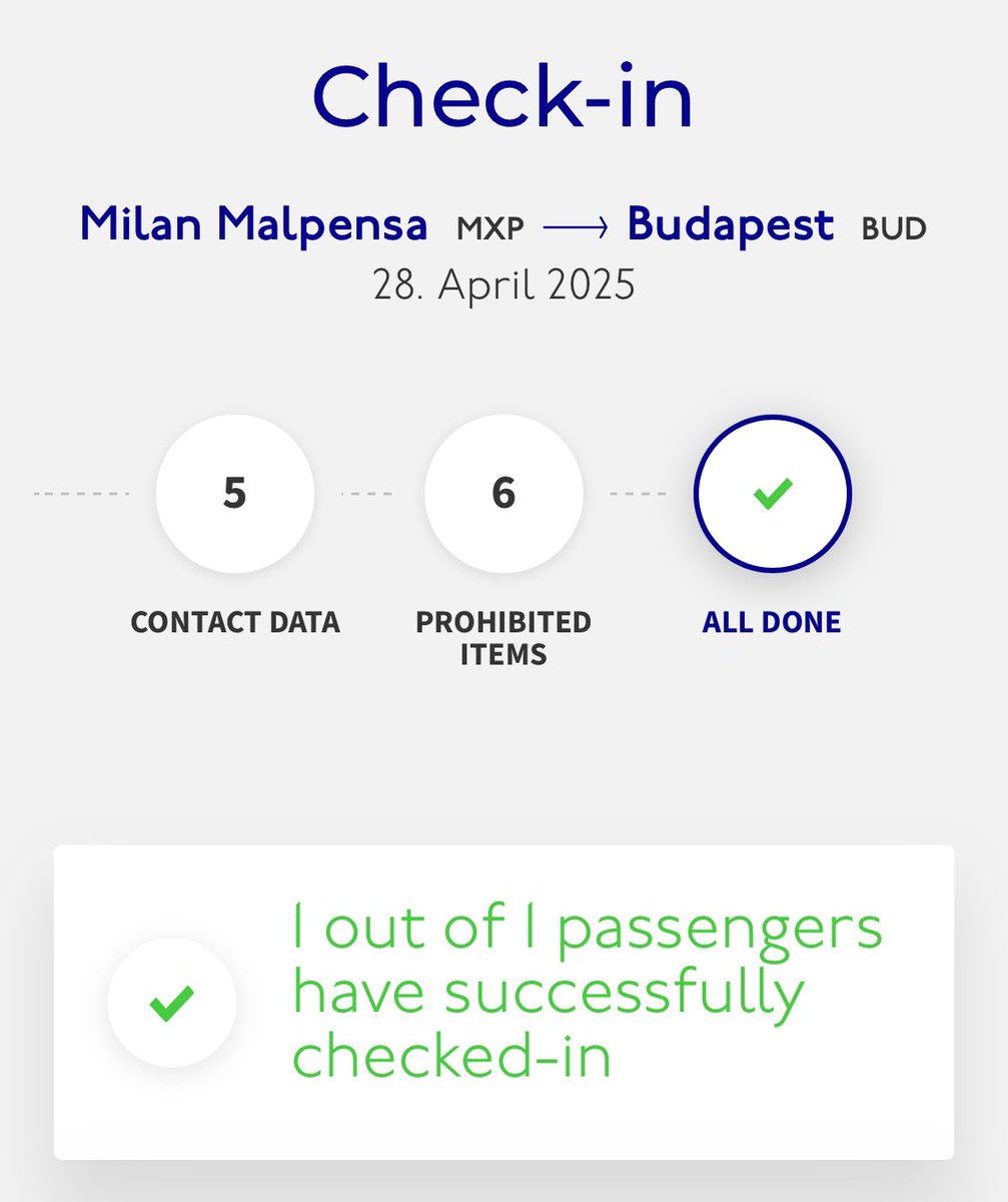 Another UX nit pick: couldn’t you just say “You have successfully checked-in”?