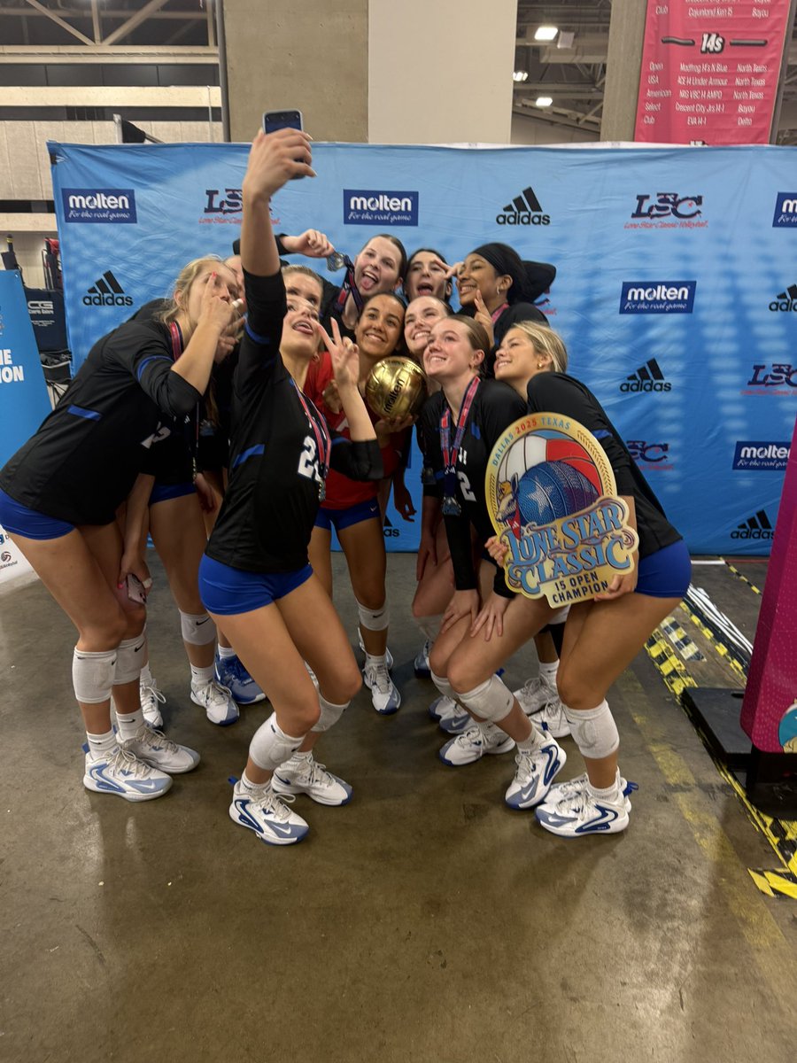 TAVVolleyball's tweet photo. Your 2025 Lone Star Classic 15 Open Champions: #TAV15BlackJason! #DoubleQualified #GoTAV https://t.co/IEXXonrvkq