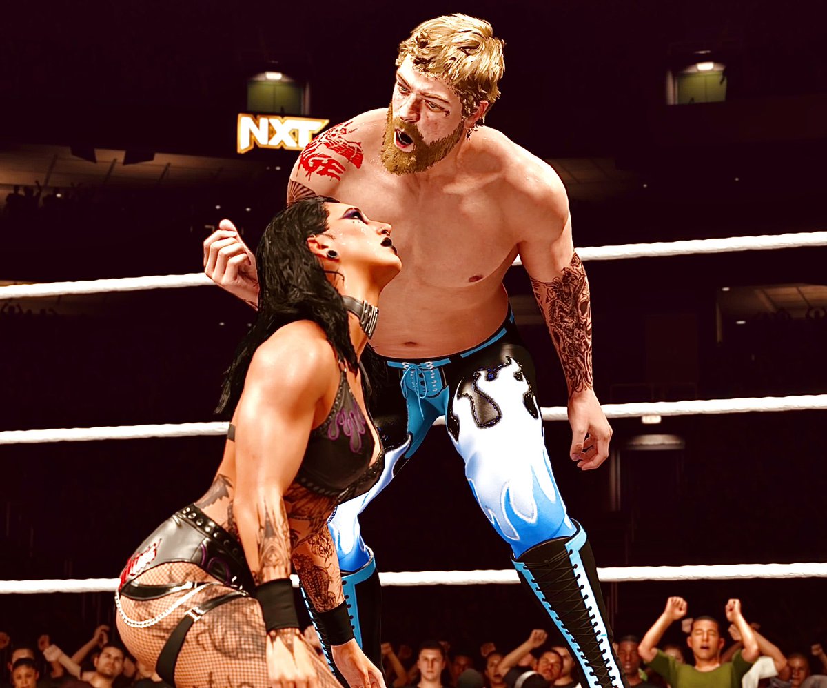 MarkusRG25's tweet image. Markus Rivera fighting his Manager and hitting a deal breaker finisher on Rhea Ripley.
#WWE2K25 #RheaRipley #wwe2kcaw @RheaRipley_WWE #originalcharacter #nxt
