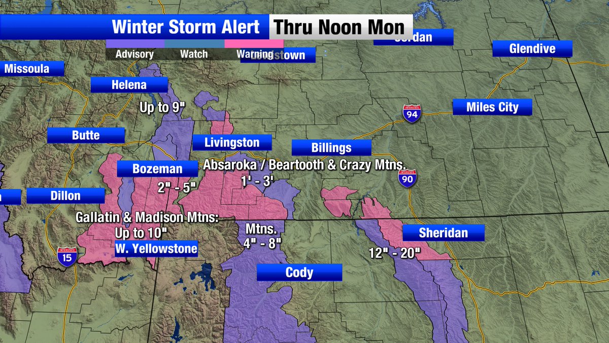 AlainaMargoTV's tweet image. Hunker down, southern MT and northern WY. See you at 5, 9, and 10! #SpringSnow #ThunderStorm #MontanaSpring
#NonStopLocal #mtwx
