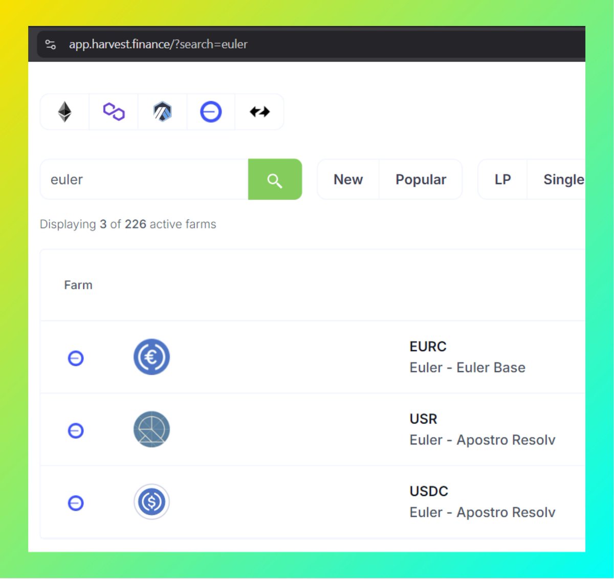 3 new Oiler (<a href="/eulerfinance/">Euler Labs</a>) vaults have recently been added on <a href="/harvest_finance/">Harvest</a> 🚜