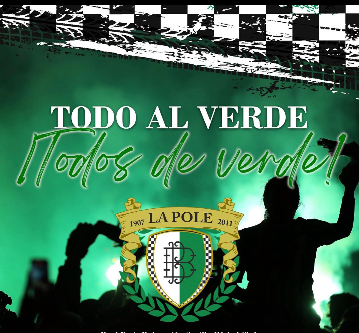 Peña Bética La Pole (@pblapole) on Twitter photo Nos sumamos a la iniciativa de <a href="/GolSur1907/">GOL SUR 1907</a>. El Jueves TODOS de verde al estadio! #todoalverde #todosdeverde 💚💚💚💚 Nos sumamos a la iniciativa de <a href="/GolSur1907/">GOL SUR 1907</a>. El Jueves TODOS de verde al estadio! #todoalverde #todosdeverde 💚💚💚💚