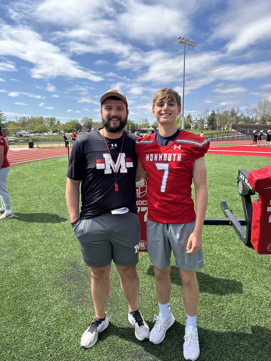 Great junior day visit at Monmouth College!! Thanks <a href="/CoachN8Graham/">Nate Graham</a> <a href="/CooperGosch/">Coach Gosch</a>