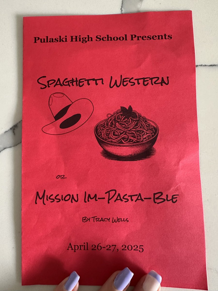 Melodrama <a href="/PCSD_PHS/">Pulaski High School</a> made my daughter request spaghetti for dinner, it was a success!  🍝