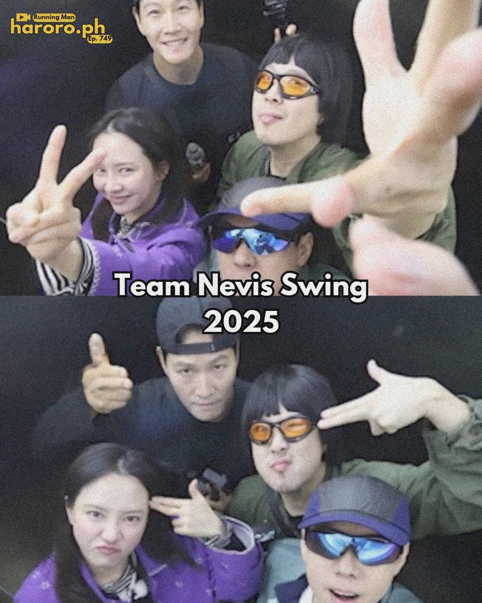 HaroroPHTwt's tweet photo. Does it ever drive you crazy?
Team Nevis Swing - 8 years apart.
#RunningMan #๋ฐ๋๋งจ #ํํ #ํ๋ํ #HaHa #HaDongHoon #Kimjongkook #songjihyo #yangsechan #nevis #nevisswing https://t.co/gNAd3XzZIU