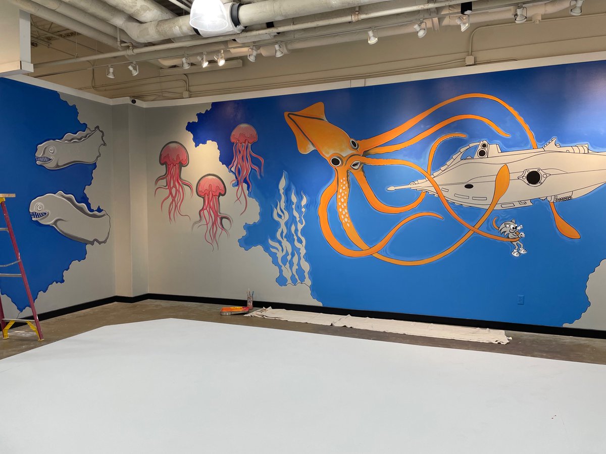 CoryTheCreative's tweet photo. Todays mural update @ Merritt Island mural #driftzone & #blastzone Nerf Arena @ the #Spacecoast #Florida #bravard #handpainted #mural #art #merrittisland #20000leagues #painting #nerf #partyzone #drifting #artwork #muralist #artist #shark #timelapse Landscape #artwork #shark https://t.co/IkP6Lrjpvc