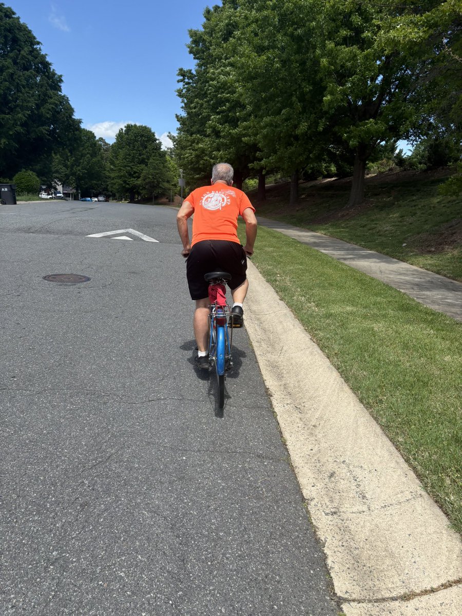 At the start.  And on the way home with <a href="/brucehurley/">Jersey Boy</a> on his 1957 Schwinn.