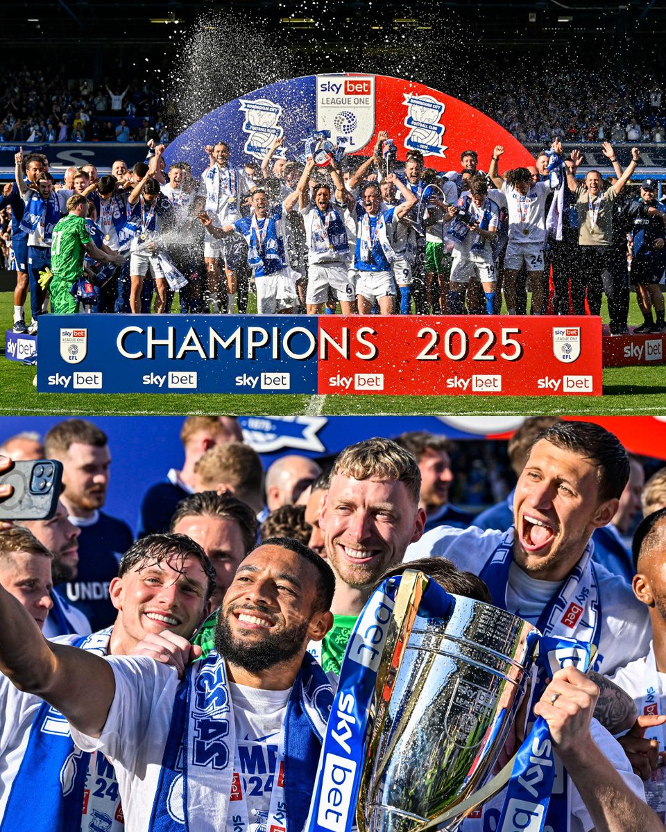 PFA (@pfa) on Twitter photo Four goals. ⚽️
Title lifted. 🏆
105 points. 🔥
Another fine day for <a href="/BCFC/">(C) Birmingham City FC</a>. Four goals. ⚽️
Title lifted. 🏆
105 points. 🔥
Another fine day for <a href="/BCFC/">(C) Birmingham City FC</a>.