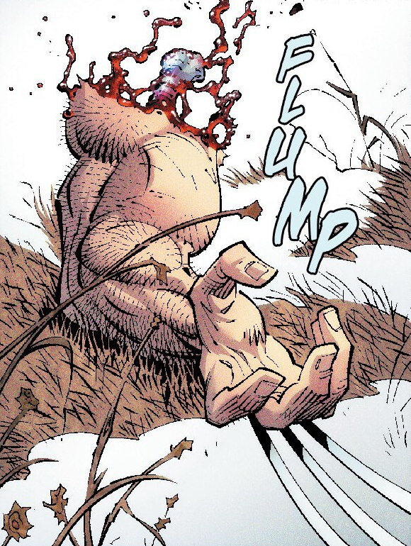 + Entre su ira que le desborda, sólo vuelve a ser plenamente consciente de la situación cuando todo lo que su cerebro puede procesar es el dolor, y cuando intenta usar el brazo derecho para cortar el metal se da cuenta de que no puede. +