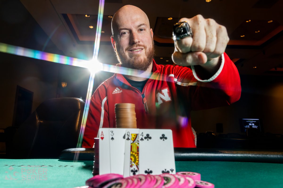 More space graduates for Mission RunGood at <a href="/Horseshoe/">Horseshoe</a> Iowa! 🚀💍

John Harms wins Event #9: $400 Omaha/8 Ring Event ($8,316)

Brock Wedman wins Event #11: $200 Turbo NLH Ring Event ($3,315)