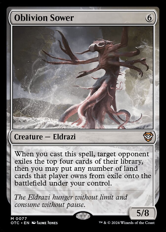 EDH bucket list: 
Cast on oblivion sower after someone exiled 30+ lands to an endless horizons