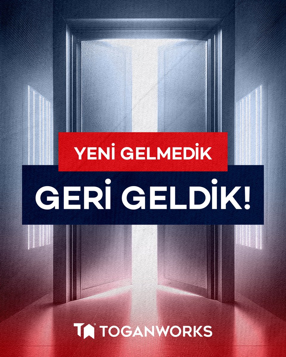 🔨 Bir süre gözden uzak kaldık, ama şimdi daha güçlü, daha kararlı ve daha hazır bir şekilde geri döndük. Kaldığımız yerden değil, daha ileri bir noktadan devam ediyoruz. Toganworks yepyeni bir başlangıçla yeniden burada!

<a href="/toganworks/">Toganworks</a> - Markanızı geleceğe taşır.

#yeniden
