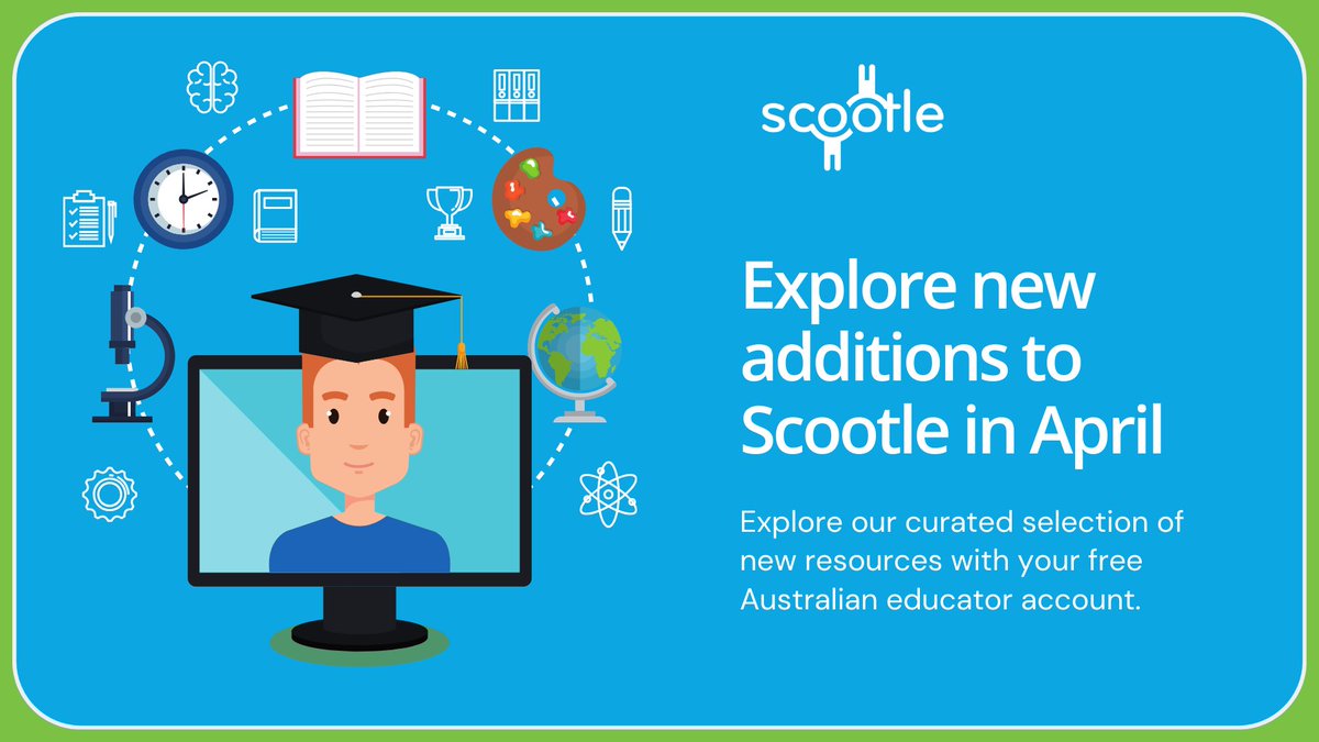 See what’s new on Scootle this month. Our free, curriculum-aligned learning resources are quality-assured and available to all Australian educators. Explore the curated collection: ow.ly/xSp050VIpOS