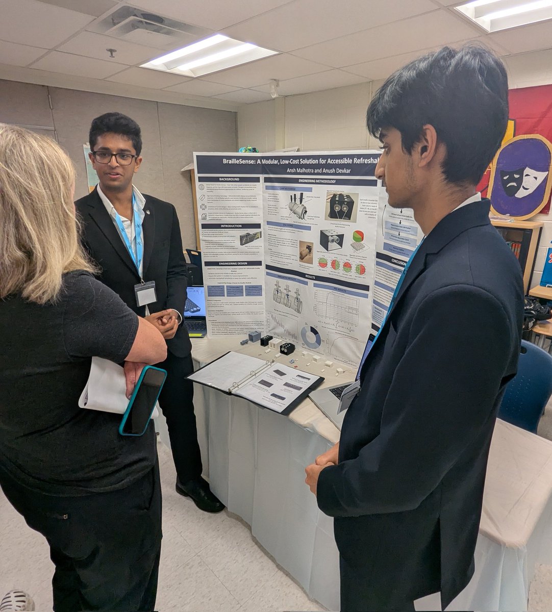 Amazing student AT projects on display at Thomas Jefferson High School for Science &amp; Technology's (<a href="/TJHSST_Official/">TJHSST</a>) ATConnect Fair! While there were judged winners, every project was outstanding! <a href="/ATS_FCPS/">ATS FCPS</a> 
#ATIsEverywhere #StudentSuccess #AssistiveTechnology
