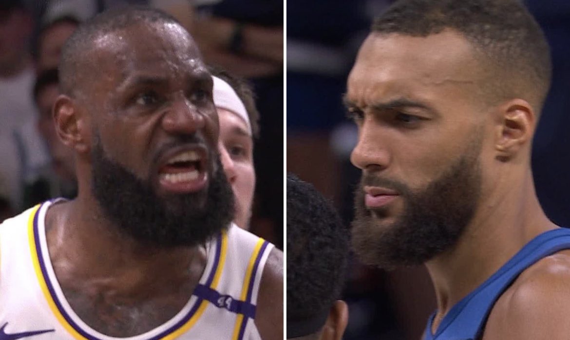 tornadojally's tweet image. it's too late. i've already depicted you as the flustered Lebron James and myself as the unbothered and collected Rudy Gobert. it's over.