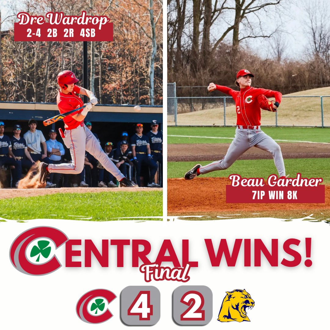 Central Catholic Baseball (@cchsirishbsbl) on Twitter photo We grab a makeup-win against Whitmer!
<a href="/beau121206/">Beau121206</a> 7IP W 8K 0ER
<a href="/DreWardrop/">Dre Wardrop</a> 2-4 2B 4SB
<a href="/GavinEckhart/">Gavin Eckhart</a> RBI
Zelmanski 2-3 RBI
Ditmeyer RBI SB We grab a makeup-win against Whitmer!
<a href="/beau121206/">Beau121206</a> 7IP W 8K 0ER
<a href="/DreWardrop/">Dre Wardrop</a> 2-4 2B 4SB
<a href="/GavinEckhart/">Gavin Eckhart</a> RBI
Zelmanski 2-3 RBI
Ditmeyer RBI SB