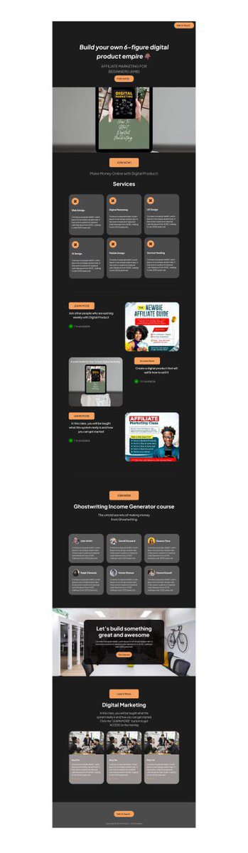 Designed a sales page website to sell and lunch your digital courses.

dojodigitalsales.framer.website

#UXDesign #buildinpublic #UIUX #Designer #DigitalMarketing #landingpages