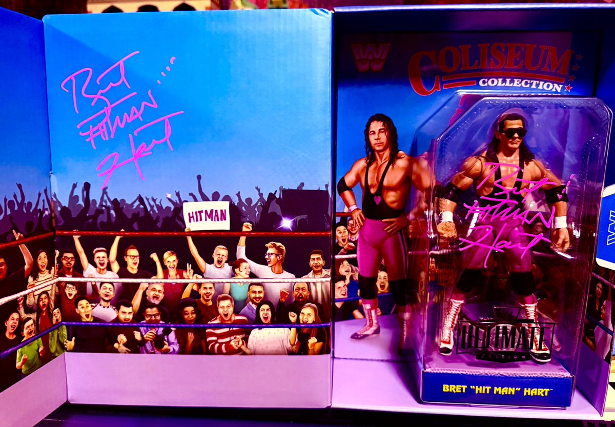 matts4400's tweet image. I was able to meet @BretHart today at @Timewarpashland.  He signed my @Mattel @WWE #coliseumcollection figure.  #figlife #hartfoundation
