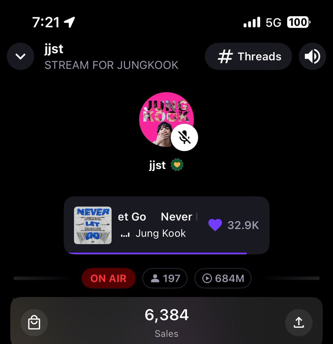 bl8hm's tweet photo. @JKJP_STREAM_ おはようございます😊
いつもありがとうございます💜

今日も皆様と一緒にStreaming とShazam でJUNGKOOK の応援🎶

JJST Stationhead 24時間ON AIR🎧
https://t.co/aSV16olEPU

STREAM FOR JUNGKOOK 
#JungKook_GOLDEN https://t.co/NcUHp2aPmq