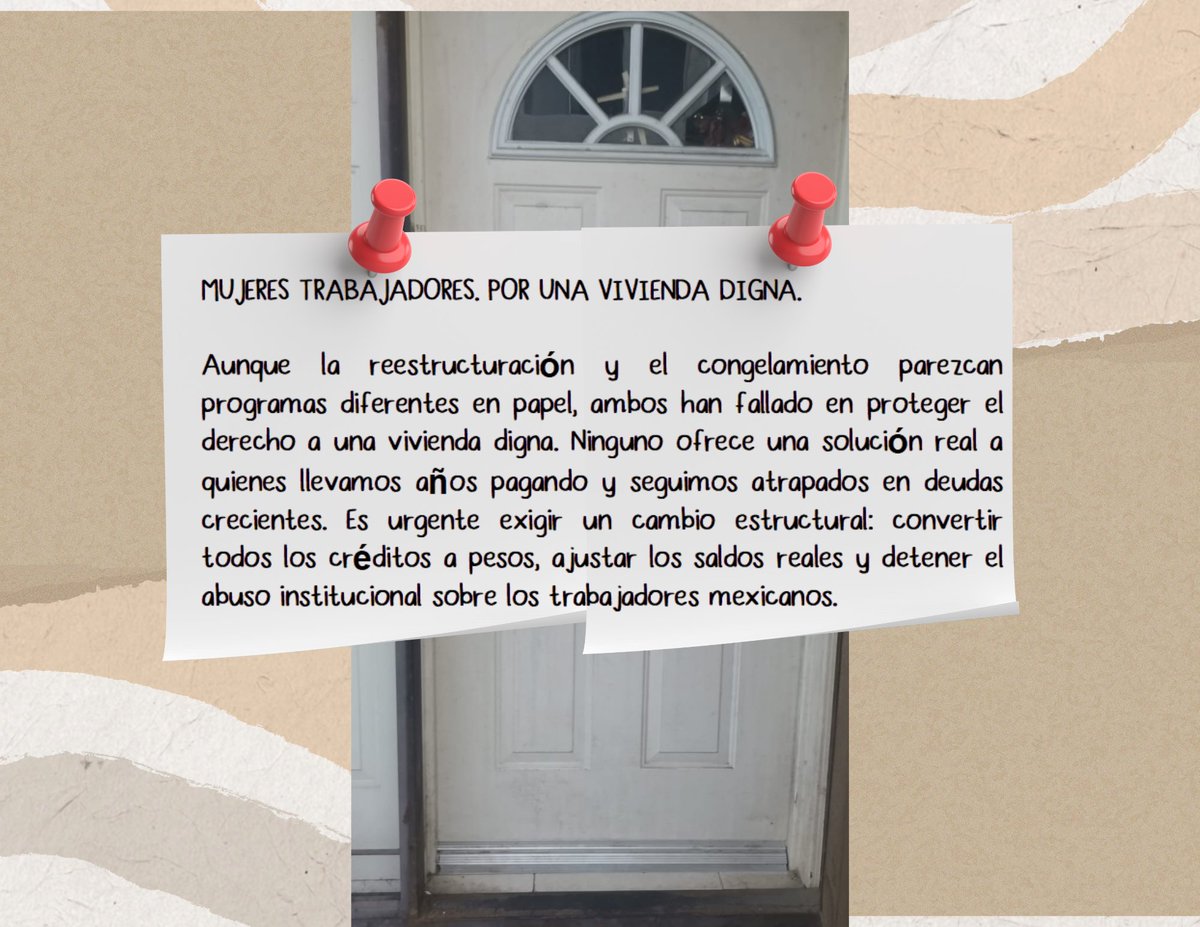 Elena Delgado City Environmental Consultant (@manena20051) on Twitter photo <a href="/Claudiashein/">Claudia Sheinbaum Pardo</a> <a href="/OctavioRomero_O/">Octavio Romero</a> <a href="/AyudaInfonavit/">Ayuda Infonavit</a> <a href="/Infonavit/">Infonavit</a>
es una burla presumir de que se construyen casas.
EL CARTEL DE INFONAVIT. En el 2025, subieron las mensualidades.
Imposibles de pagar.
Pero en lugar de corregir a INFONAVIT, construyen para seguir en el mismo problema. <a href="/Claudiashein/">Claudia Sheinbaum Pardo</a> <a href="/OctavioRomero_O/">Octavio Romero</a> <a href="/AyudaInfonavit/">Ayuda Infonavit</a> <a href="/Infonavit/">Infonavit</a>
es una burla presumir de que se construyen casas.
EL CARTEL DE INFONAVIT. En el 2025, subieron las mensualidades.
Imposibles de pagar.
Pero en lugar de corregir a INFONAVIT, construyen para seguir en el mismo problema.