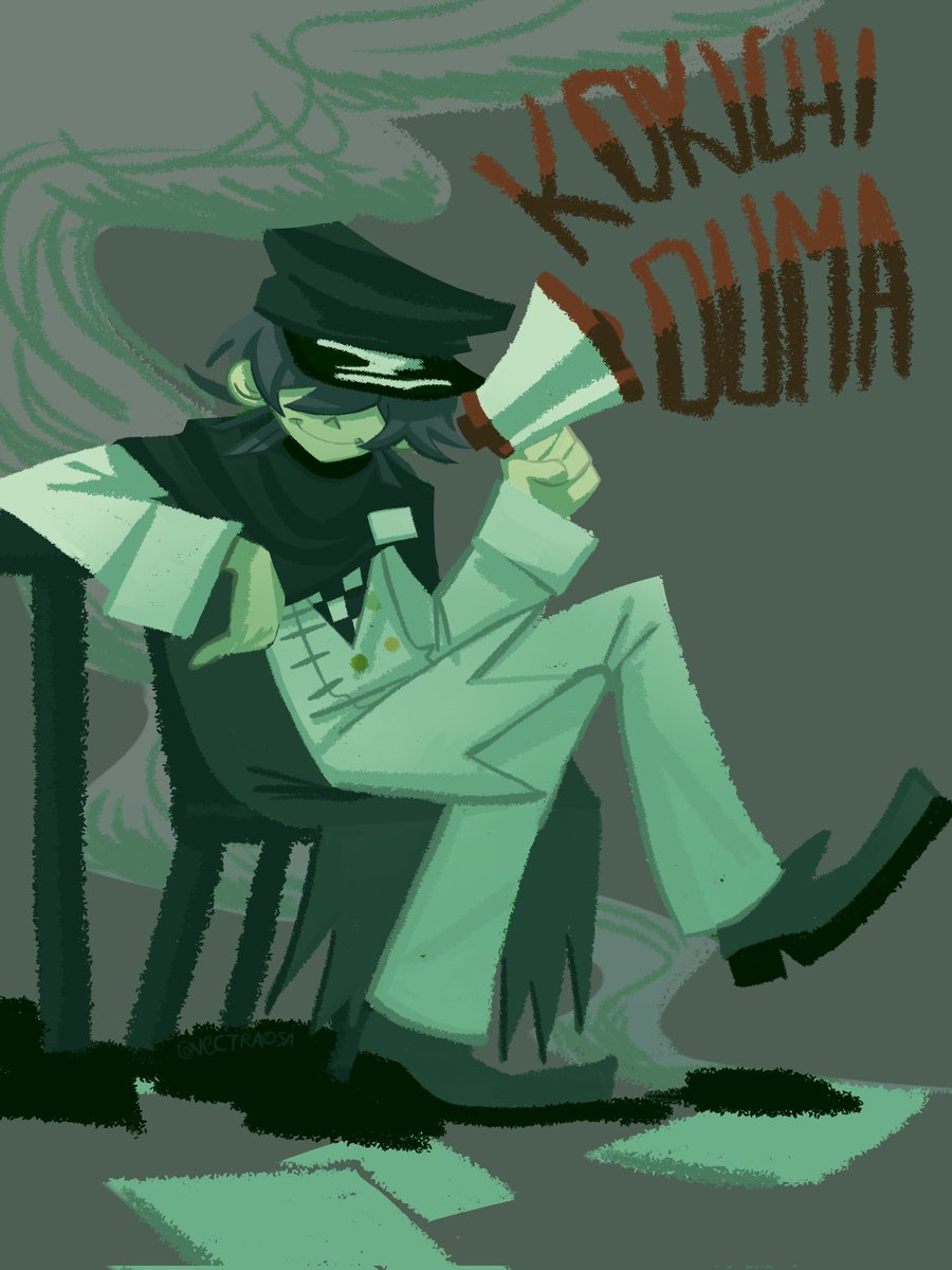 Supreme leader of evil huh?
#Drv3 #kokichioma