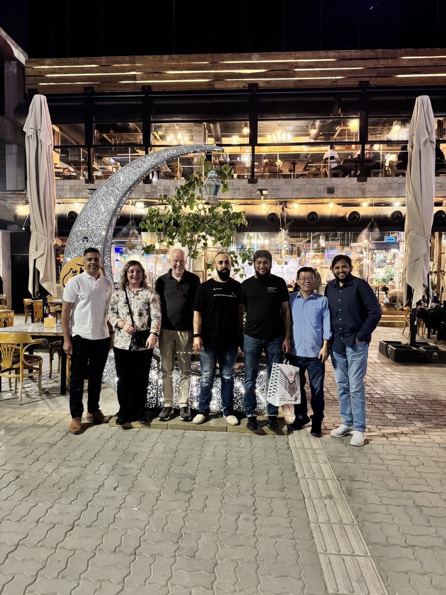 KSA Oracle User Group (@ksaoug) on Twitter photo KSAOUG Post event Dinner at Palestinian Al-Kofeia Restaurant in Riyadh, Saudi Arabia.
<a href="/iamkirantailor/">Kiran Tailor</a> <a href="/LauraAPana/">Laura Pana</a> <a href="/Niall_McP/">Niall Mc Phillips</a> <a href="/OsamaOracle/">Osama Mustafa</a> <a href="/ora_tec/">xaheer</a> <a href="/KyAustin1/">Ky Austin</a> <a href="/oracleugs/">Oracle User Groups</a> <a href="/oracleace/">Oracle ACE Program</a> KSAOUG Post event Dinner at Palestinian Al-Kofeia Restaurant in Riyadh, Saudi Arabia.
<a href="/iamkirantailor/">Kiran Tailor</a> <a href="/LauraAPana/">Laura Pana</a> <a href="/Niall_McP/">Niall Mc Phillips</a> <a href="/OsamaOracle/">Osama Mustafa</a> <a href="/ora_tec/">xaheer</a> <a href="/KyAustin1/">Ky Austin</a> <a href="/oracleugs/">Oracle User Groups</a> <a href="/oracleace/">Oracle ACE Program</a>