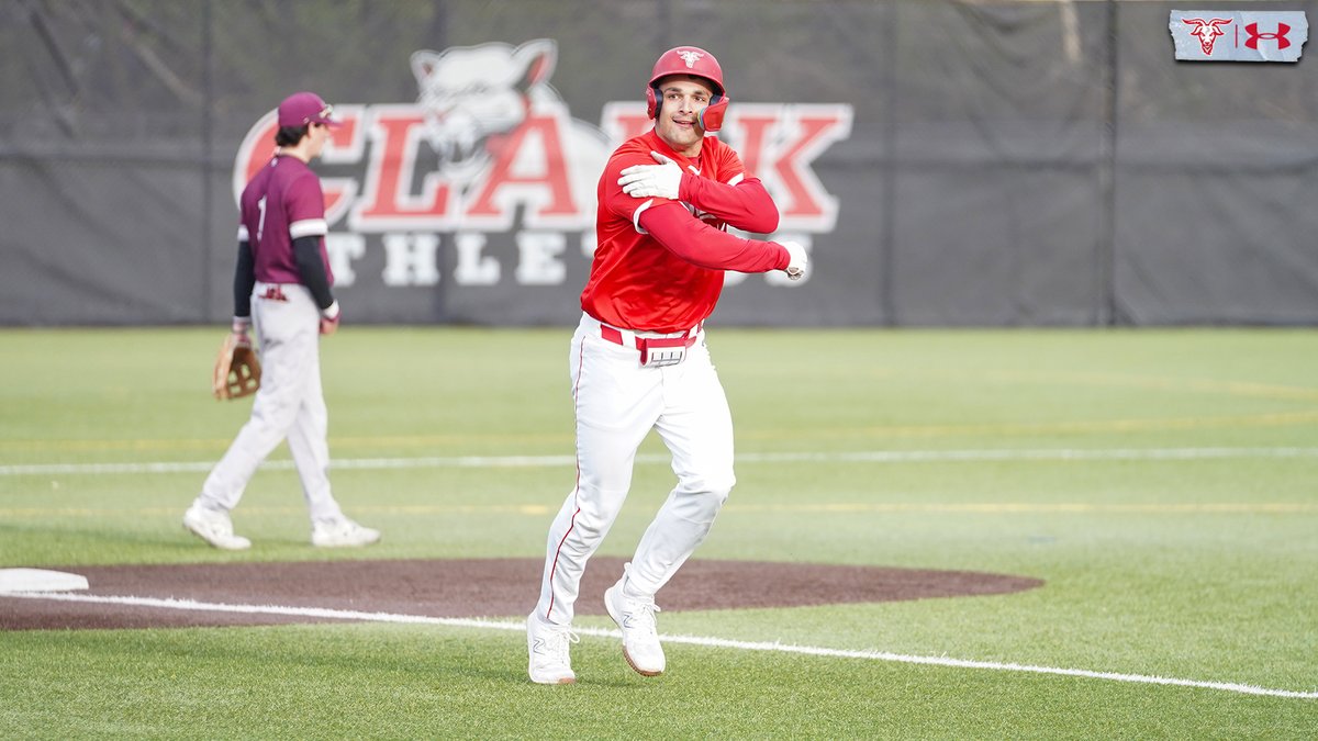 WPIAthletics's tweet photo. Lattimer Notches Seven Hits, Cash Belts a Pair of Homers as @WPIBaseball Splits with Springfield 😎

At Clark on Tuesday ⏭️

Read for more ⤵️
📰-https://t.co/DZ8dHBA4BV

#GoatNation #d3bsb https://t.co/DgQK16Q79v