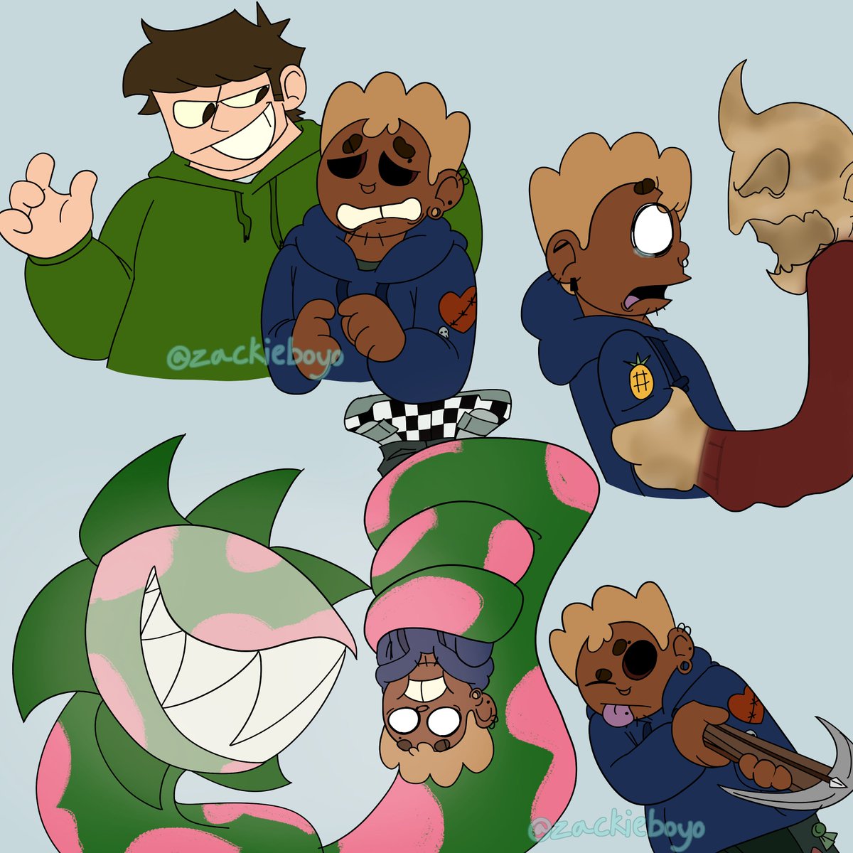 tom art of stuff from my fanfic, love this little goober #eddsworld #eddsworldfanart